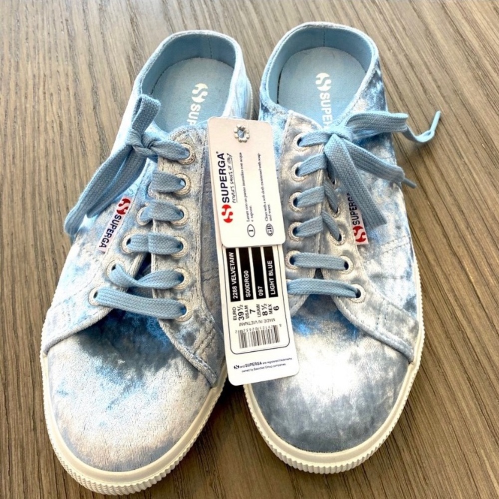 BRAND NEW Superga Velvet Slip On Sneaker